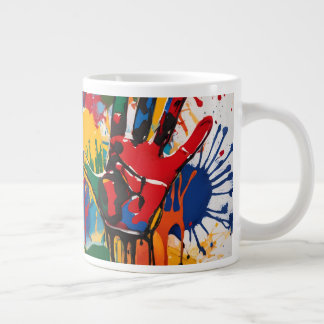 Grande Tasse L'œuvre d'art unique de votre enfant personnalisée