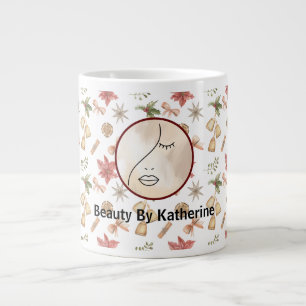 Grande Tasse Logo Abstrait moderne femme beauté visage femme