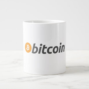 Grande Tasse Logo Bitcoin grand avec symbole Bitcoin orange