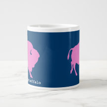 Logo de buffle rose avec URL de magasin