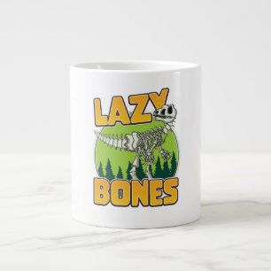 Grande Tasse logo de dessin animé Lazy Bones