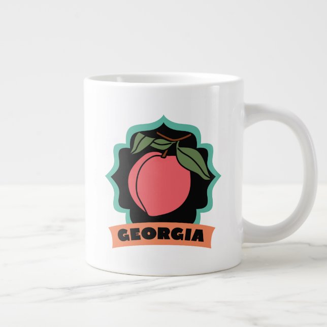 Grande Tasse Logo de Georgia Peach (Droite)