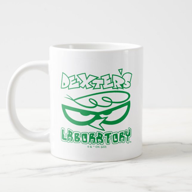 Grande Tasse Logo de la face de laboratoire de Dexter (Gauche)