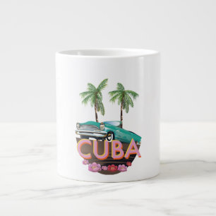 Grande Tasse logo de voiture classique cubaine