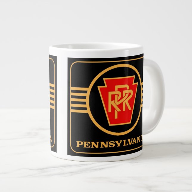 Grande Tasse Logo du chemin de fer de Pennsylvanie, Jumbo Mug n (Devant droit)