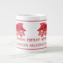 Grande Tasse Logo du double-wagon Heathens Against Hate