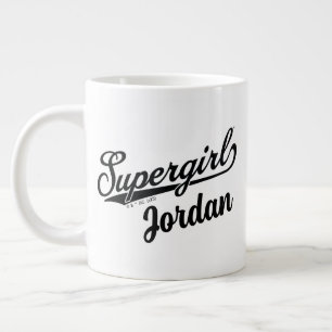 Grande Tasse Logo du nom étoilé Supergirl Baseball