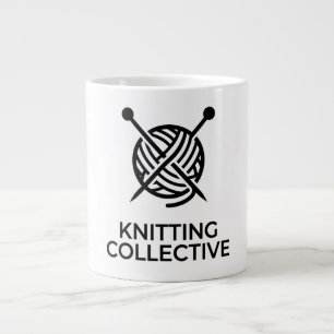 Grande Tasse Logo Knitting Collective Pelote de Laine 