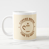 Logo Pause Café sur Fond Beige