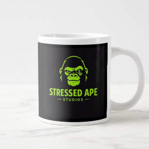 Grande Tasse Logo vert du studio Stressed Ape