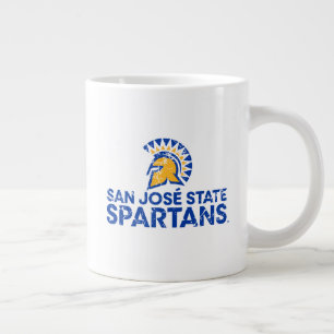 Grande Tasse Logo Wordmark en détresse des Spartans de San Jose