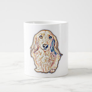 Grande Tasse Longue Cheveux Dachshund Cadeaux mignon Doxie Wien