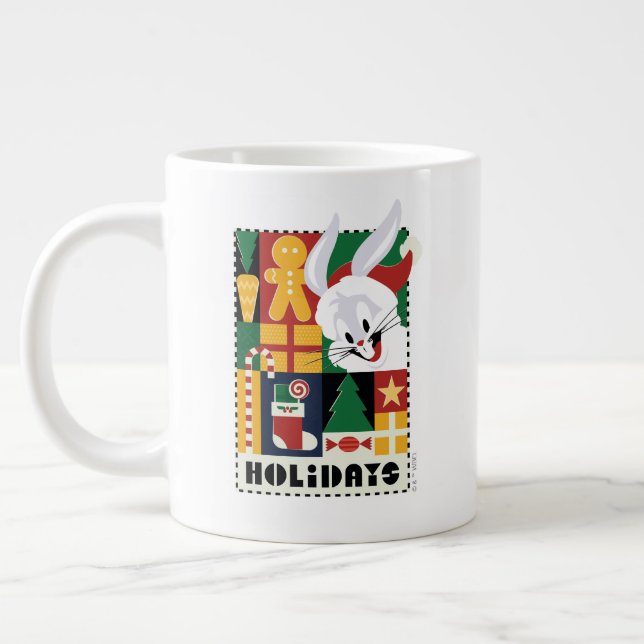 Grande Tasse LOONEY TUNES™ BUGS BUNNY™ Holidays Badge (Gauche)