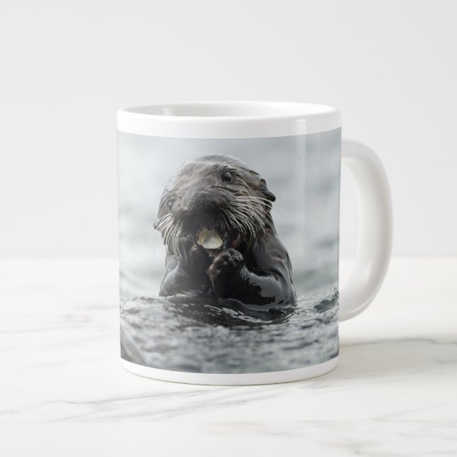 Grande Tasse Loup de mer adorable (Devant droit)
