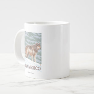 Grande Tasse Loup gris StandingNew Mexique