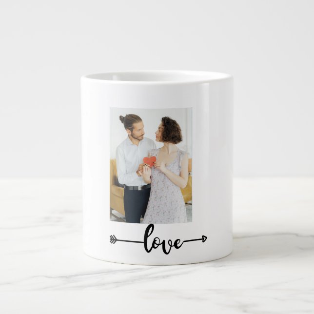Grande Tasse Love Arrow Couple Mug – Romantic Gift (Devant)