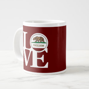 Grande Tasse LOVE Freedom 20oz Mug Red
