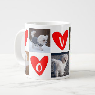 Grande Tasse LOVE Hearts Custom 5 Collage photo Valentine