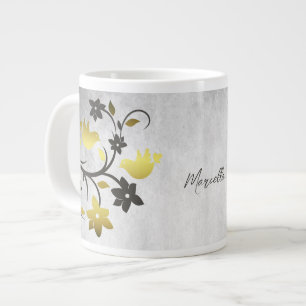 Grande Tasse Lovebirds d'or Personnalisé Géant Mug de café