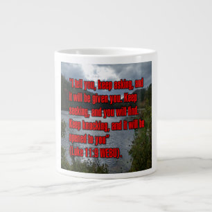Grande Tasse Luc 11:9 WEBU Mug