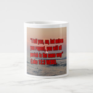 Grande Tasse Luc 13:3 WEBU Mug