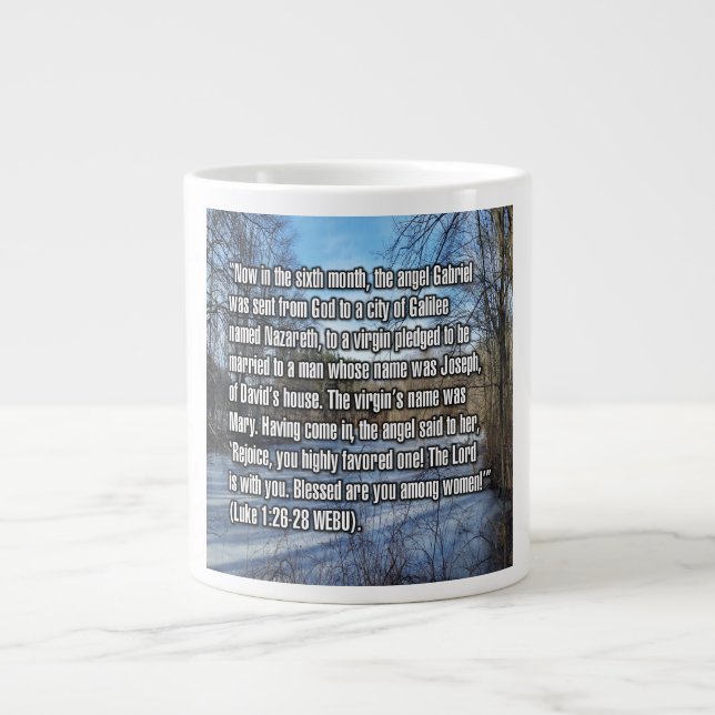 Grande Tasse Luc 1:26-28 WEBU Mug (Devant)