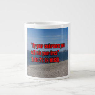 Grande Tasse Luc 21:19 WEBU Mug