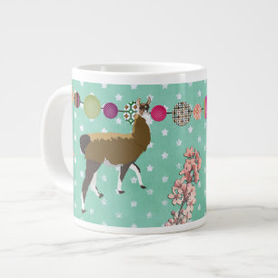 Grande Tasse Lucky Llama Stars Mug