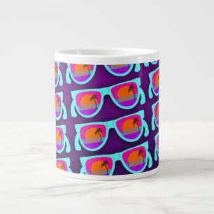 Grande Tasse Lunettes de soleil couché Awestro Motif amusant