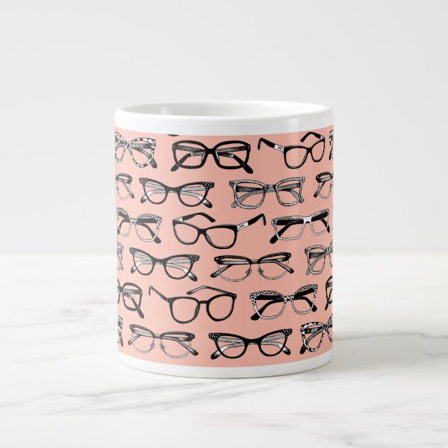 Grande Tasse Lunettes de vue rose pâle, Lunettes de vue, Vêteme (Devant)
