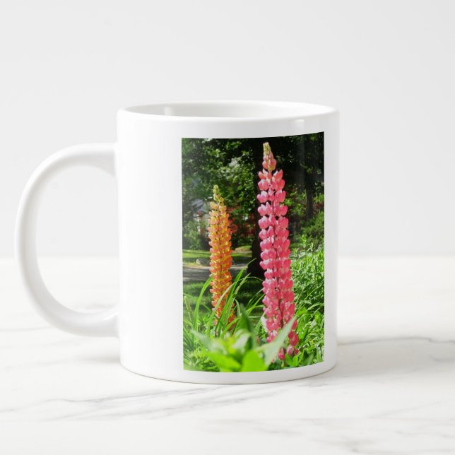 Grande Tasse Lupines dans un jardin de chalets - Martha's Viney (Gauche)