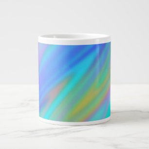 Grande Tasse Luxe tendance vert bleu violet holographique faux