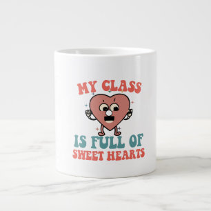 Grande Tasse Ma Classe Est Pleine De Coeurs Doux.