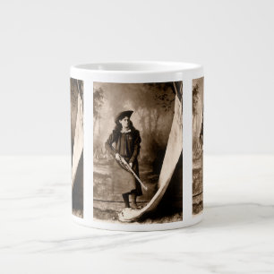 Grande Tasse Mademoiselle Annie Oakley avec un fusil, Portrait 