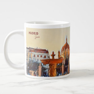 Grande Tasse Madrid Espagne Tourisme paysage souvenir Café Mug