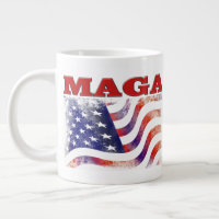 MAGA étoiles et rayures demi-texte
