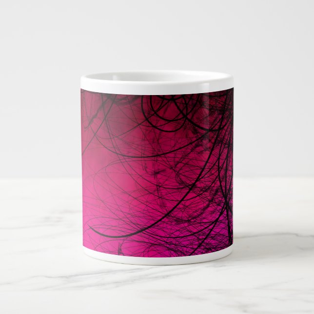 Grande Tasse Magenta Chaos - Mug de café (Devant)