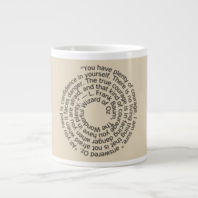 Grande Tasse Magicien d'Oz, cochonne de courages (Devant)