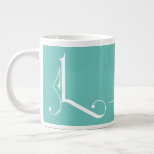 Grande Tasse Magnifique minimaliste Élégant Monogramme L