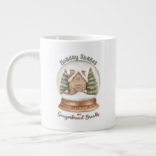 Grande Tasse Maison de pain d'épice Noël Globe des neiges