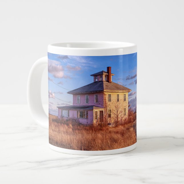 Grande Tasse Maison rose | Newbury Mass (Devant gauche)