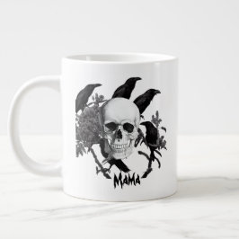 Grande Tasse Mama Crâne et corbeaux Halloween Jumbo Mug