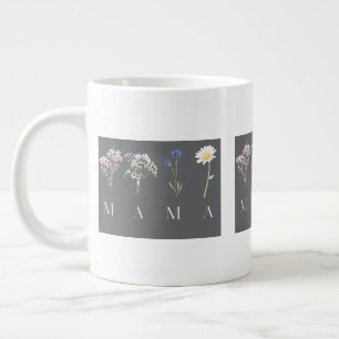 Grande Tasse Mama Wildflower Fête des mères & Anniversaire