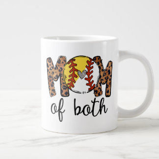 Grande Tasse Maman Des Deux Softball De Baseball Softball