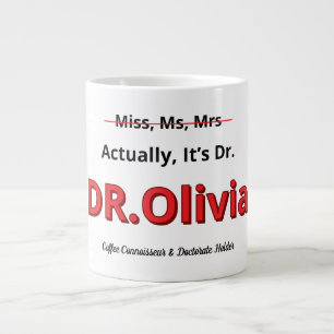 Grande Tasse Maman doctrice drôle Humour de remise de diplôme C