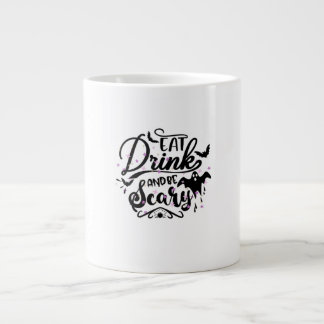Grande Tasse Manger, boire et être effrayant Design Halloween A