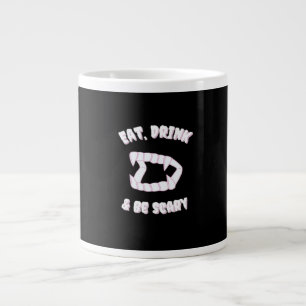 Grande Tasse Manger Boire Être Effrayant Style Vampire Minimali