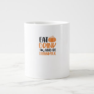 Grande Tasse Mangez Boire Et Soyez Effrayant Minimal Nettoyer