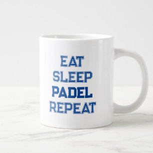 Grande Tasse mangez padel de sommeil répéter padel joueur simpl