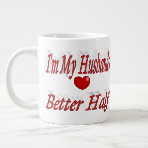 Grande Tasse Mari citation drôle texte rouge
